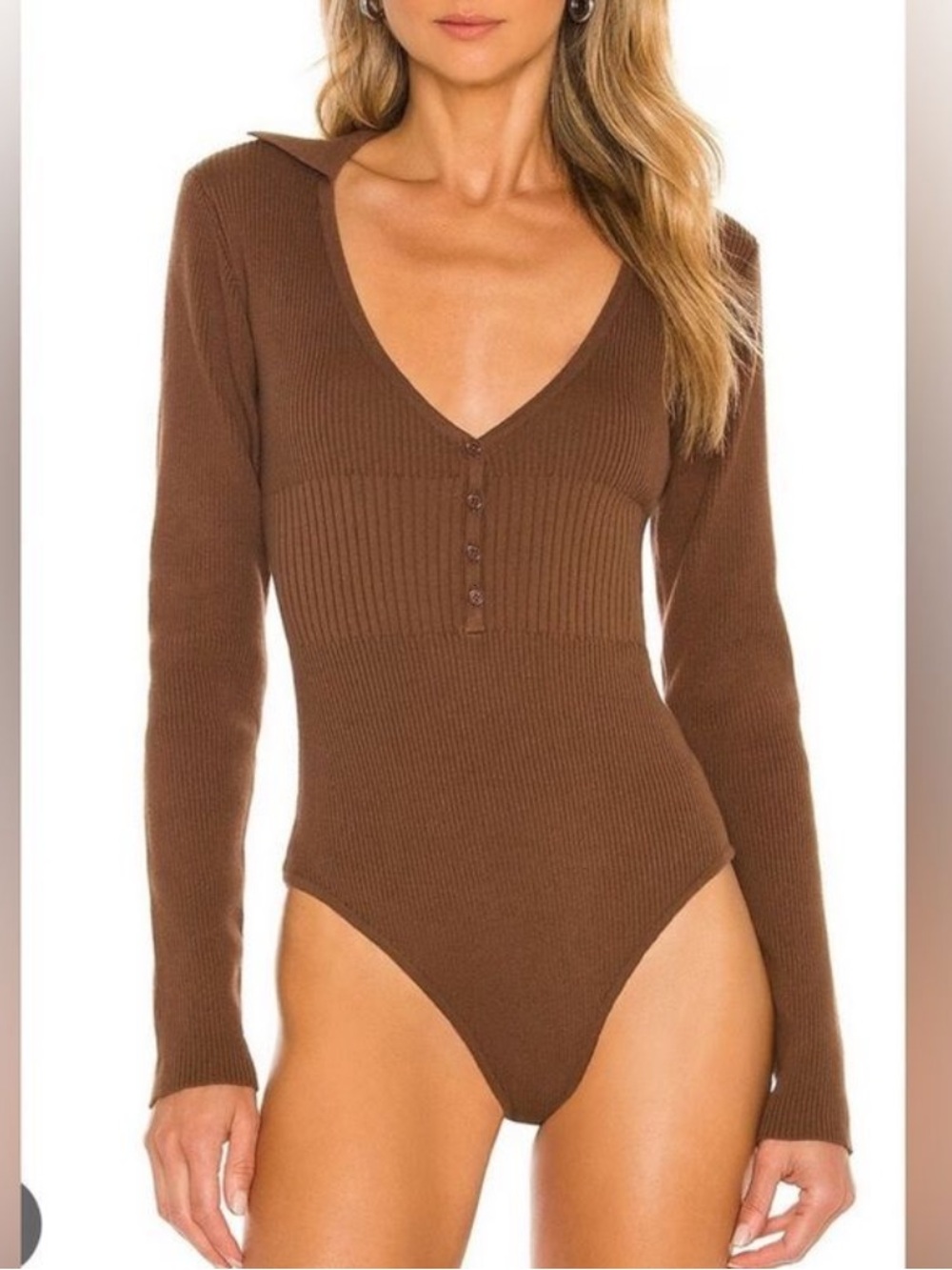 Bardot Ribbed Bodysuit